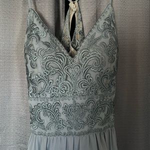 Blue Bridesmaids dress with pockets